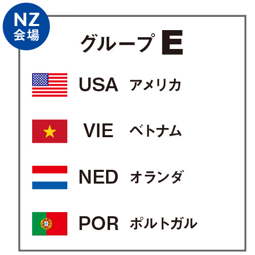 NZ会場／グループE