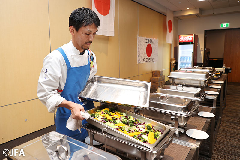 日本代表の旅先での晩御飯！女子サッカー　なでしこジャパン