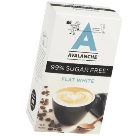 AVALANCHE 99% Sugar Free Flat White コーヒースティック
