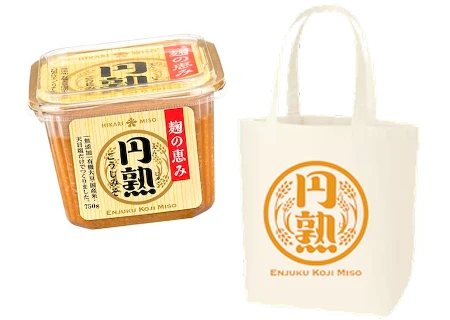ひかり味噌 円熟こうじ味噌375g &ひかり味噌タオルまたは円熟トートバック