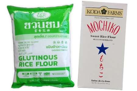 Glutinous Rice FlourとMOCHIKO