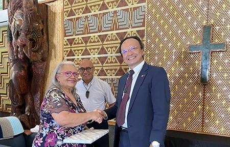 Kendall QSM NZマオリ評議会共同議長他との交流