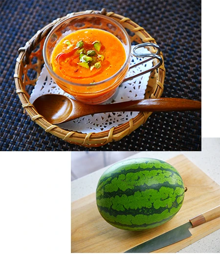 スイカの冷製スープ