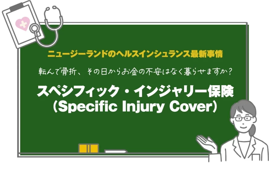 転んで骨折、その日からお金の不安はなく暮らせますか?スペシフィック・インジャリー保険(Specific Injury Cover)