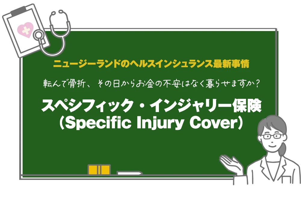 転んで骨折、その日からお金の不安はなく暮らせますか？スペシフィック・インジャリー保険（Specific Injury Cover）
