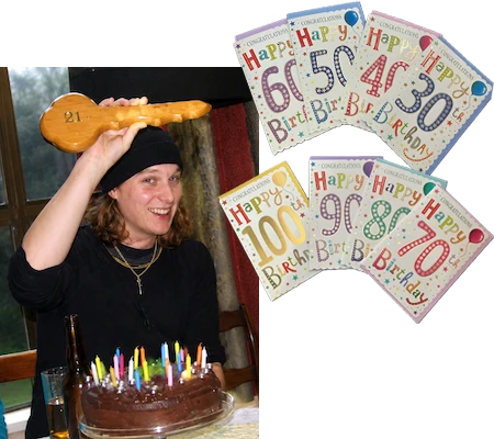 21歳の誕生日には木製のキーを。