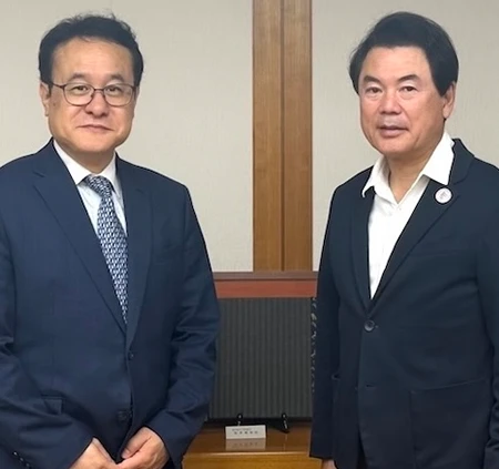宇都宮市長と記念撮影